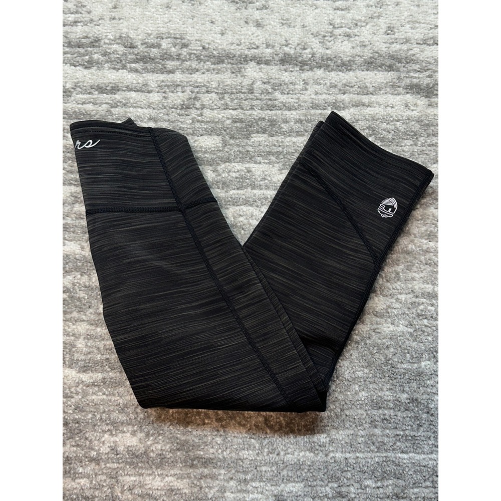 NRS Neoprene Pants Women XS Black Space Capri Wetsuit Kayak Paddling Athletic
